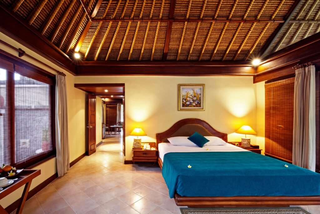 "Spacious terrace area with garden view and comfortable seating."