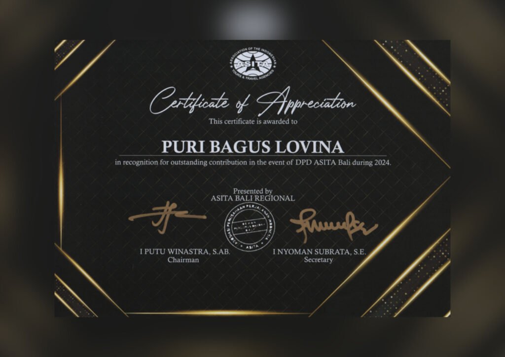 (Certificate of Appreciation